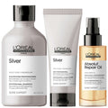 L'Oréal Professionnel  Trio: Silver Shampoo, Conditioner and Oil
