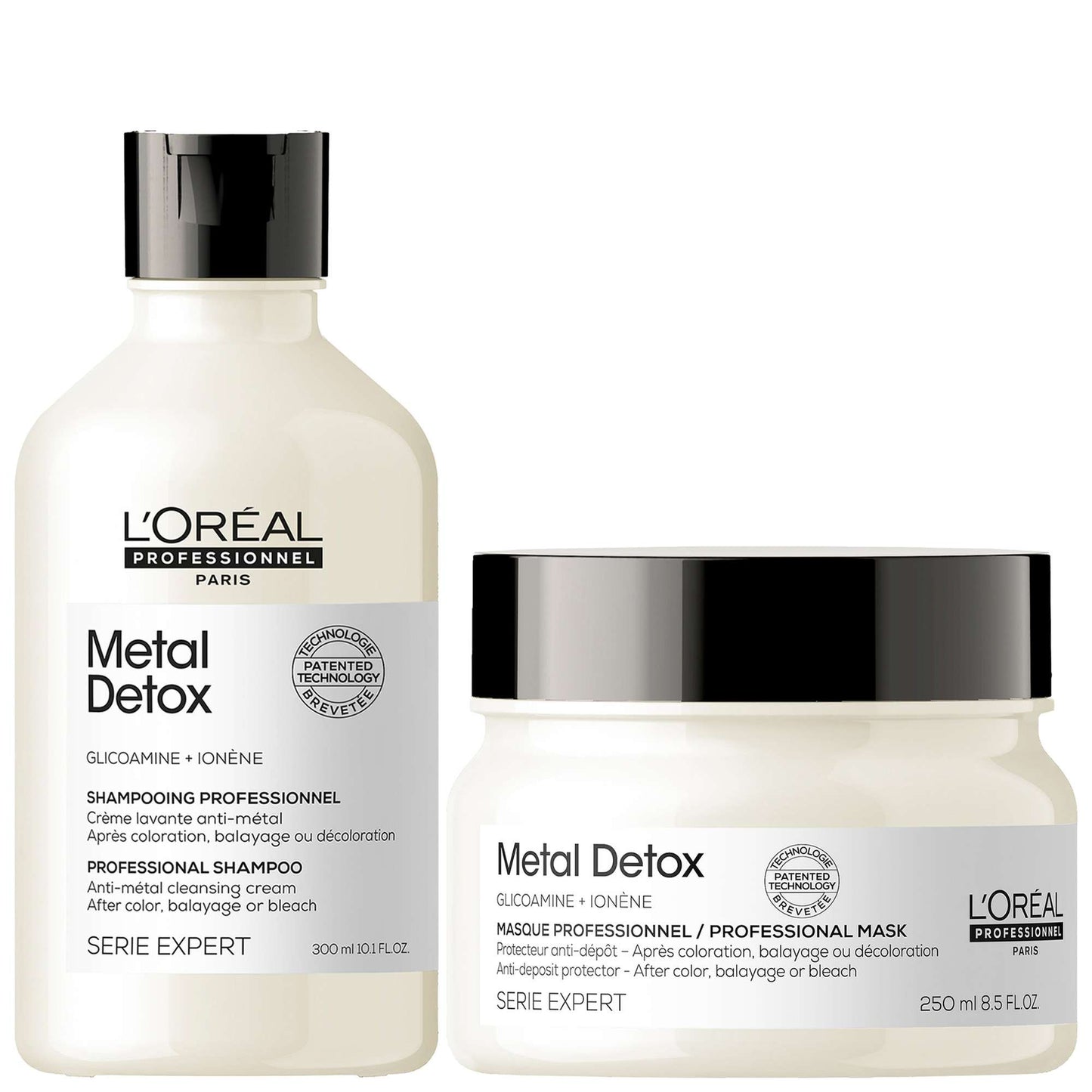 L'Oréal Professionnel  Duo: L'Oréal Professionnel Metal Detox Sulphate Free Shampoo 300ml & Hair Mask 250ml