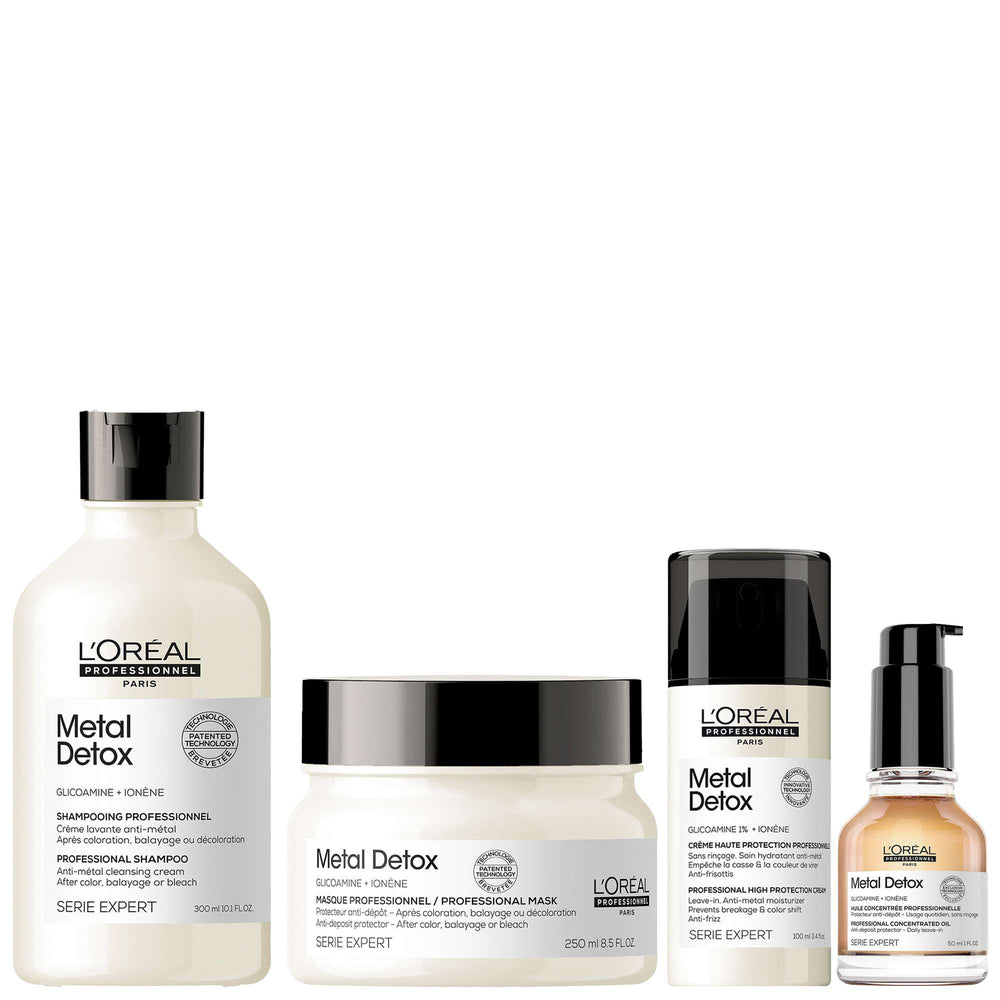 L'Oréal Professionnel  Metal Detox Shampoo, Mask, Oil And Cream