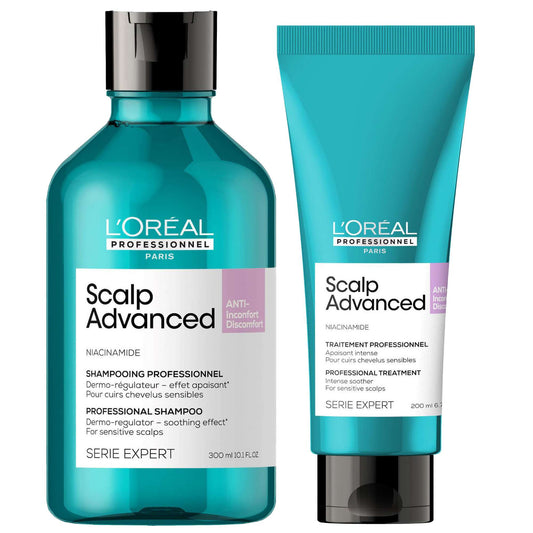 L'Oréal Professionnel  Duo: Serié Expert Scalp Advanced Anti-Discomfort Hair Shampoo and Treatment