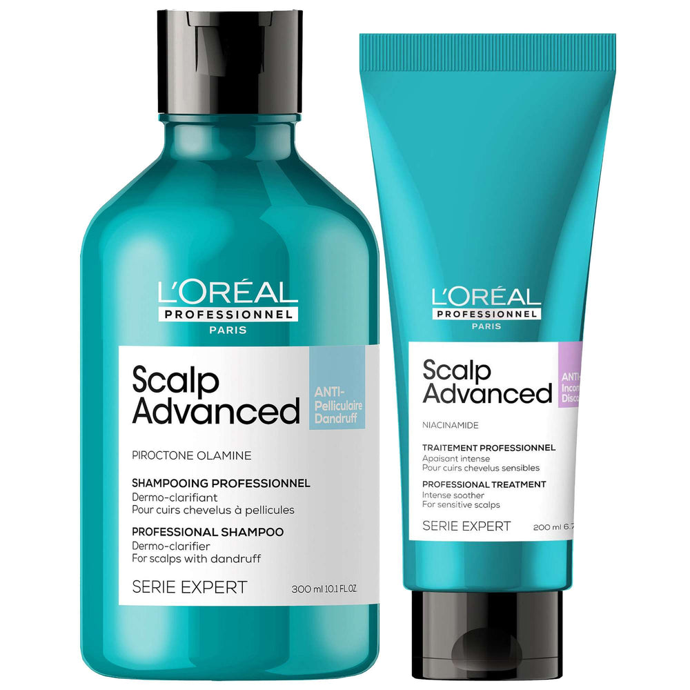 L'Oréal Professionnel  Duo: Serié Expert Scalp Advanced Anti-Dandruff Shampoo and Hair Treatment Routine