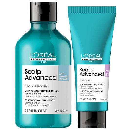 L'Oréal Professionnel  Duo: Serié Expert Scalp Advanced Anti-Dandruff Shampoo and Hair Treatment Routine