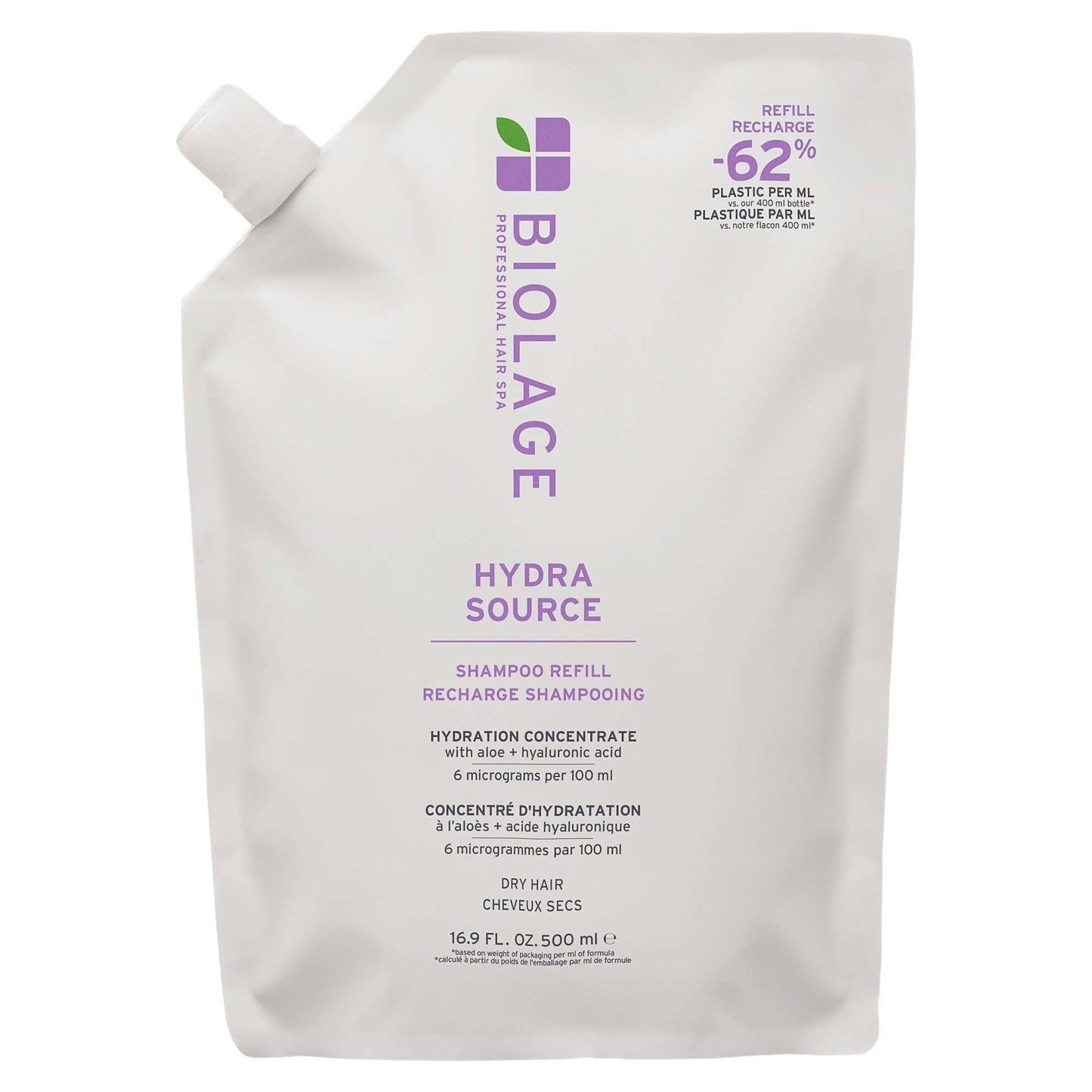 Biolage HydraSource Hydrating Shampoo Refill for Dry Hair 500ml
