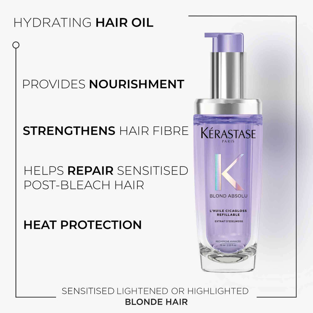 Kérastase Blond Absolu L'Huile Cicagloss Refillable Hair Oil 75ml - Additional 2