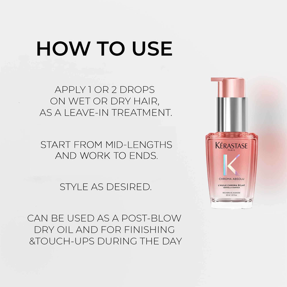Kérastase Chroma Absolu L'Huile Chroma Eclat Refillable Hair Oil 30ml - Additional 3