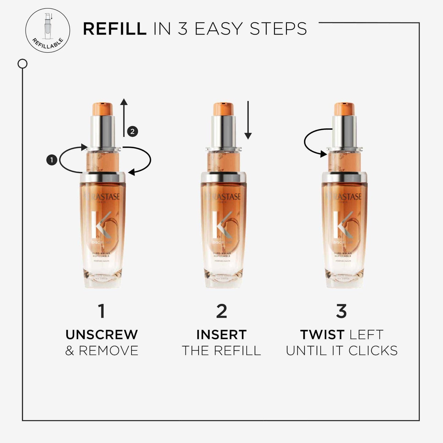 Kérastase Discipline L'Huile Oleo-Relax Refill Hair Oil 75ml - Additional 2