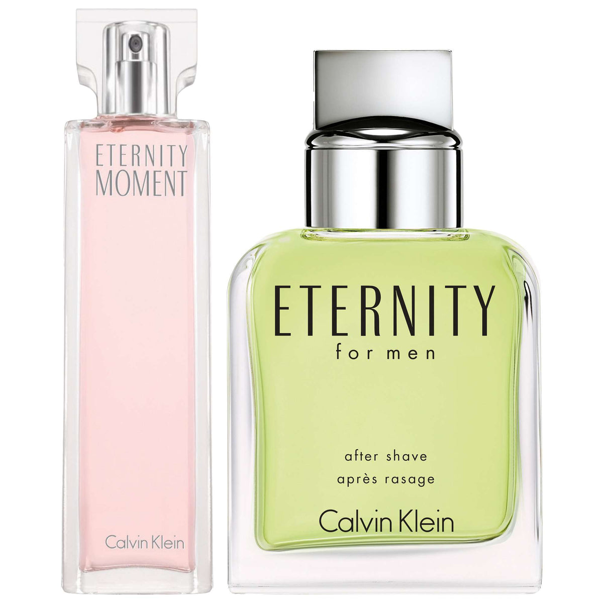 Calvin Klein  Duo: Eternity Moment Eau de Parfum 100ml & Eternity For Men Aftershave Splash 100ml