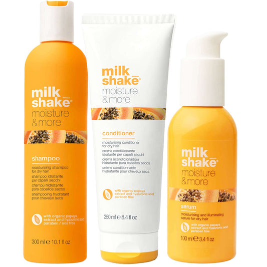 milk_shake  Trio: Moisture Plus Shampoo 300ml, Conditioner 250ml & Moisture & More Serum 100ml