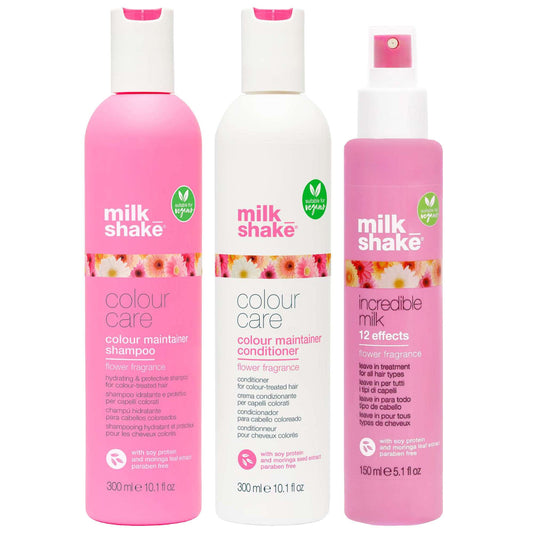 milk_shake  Trio: Colour Maintainer Shampoo 300ml, Conditioner 300ml & Flower Fragrance Incredible Milk 150ml