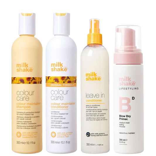 milk_shake  Set: Colour Maintainer Shampoo 300ml, Conditioner 300ml, Leave-In Conditioner 350ml & Blow Dry Primer 200ml