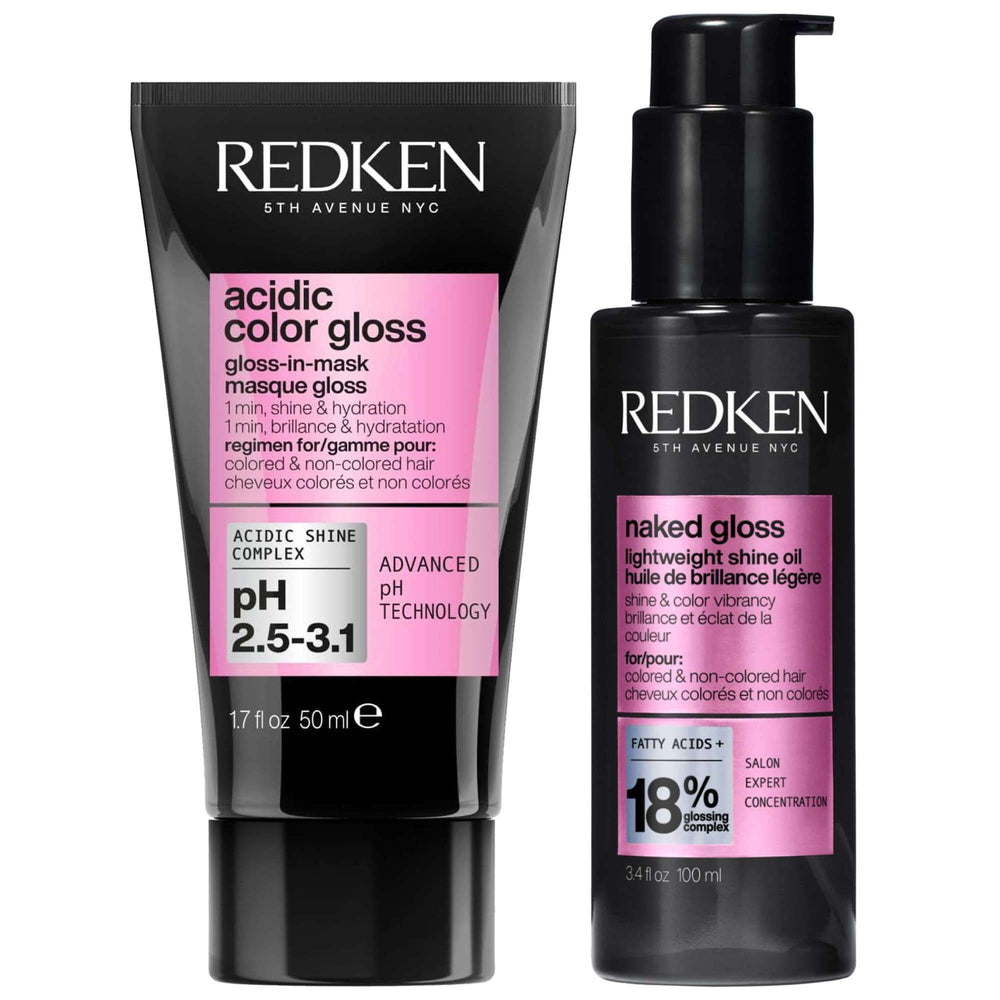 Redken  Duo: Acidic Color Gloss 1 Min Gloss-in-Mask Mini 50ml & Naked Gloss 100ml