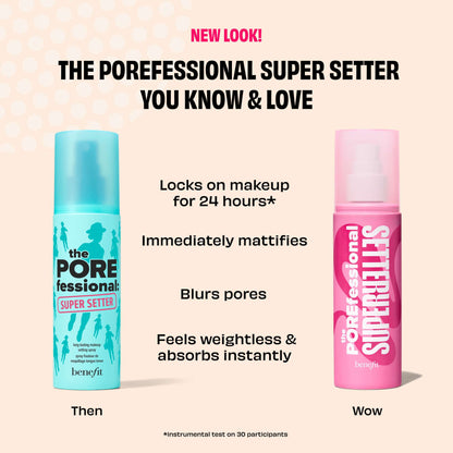 benefit The POREfessional On Lock Full-size Pore Primer & Mini Setting Spray Duo (Worth £48) - Additional 5
