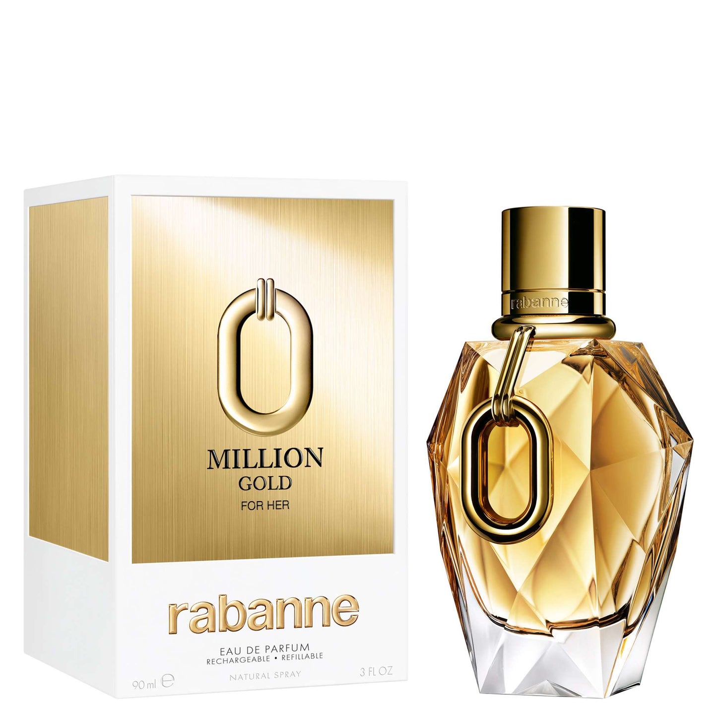 Rabanne Million Gold For Her Eau de Parfum Refillable 90ml (Launch 21/11/2025) - Additional 1