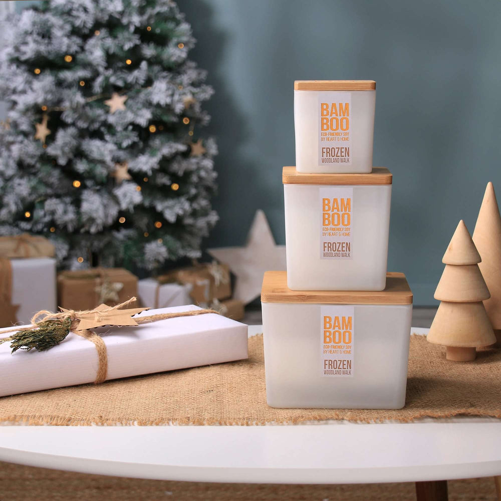 BAMBOO Candle Centrepiece Candle Frozen Woodland Walk 320g - Additional 2