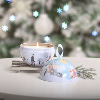 Heart & Home Tin Candle Snowflake Sparkle 85g - Additional 1