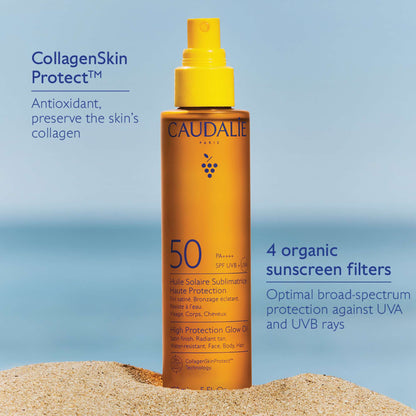 Caudalie High Protection Glow Oil SPF50 150ml - Additional 4