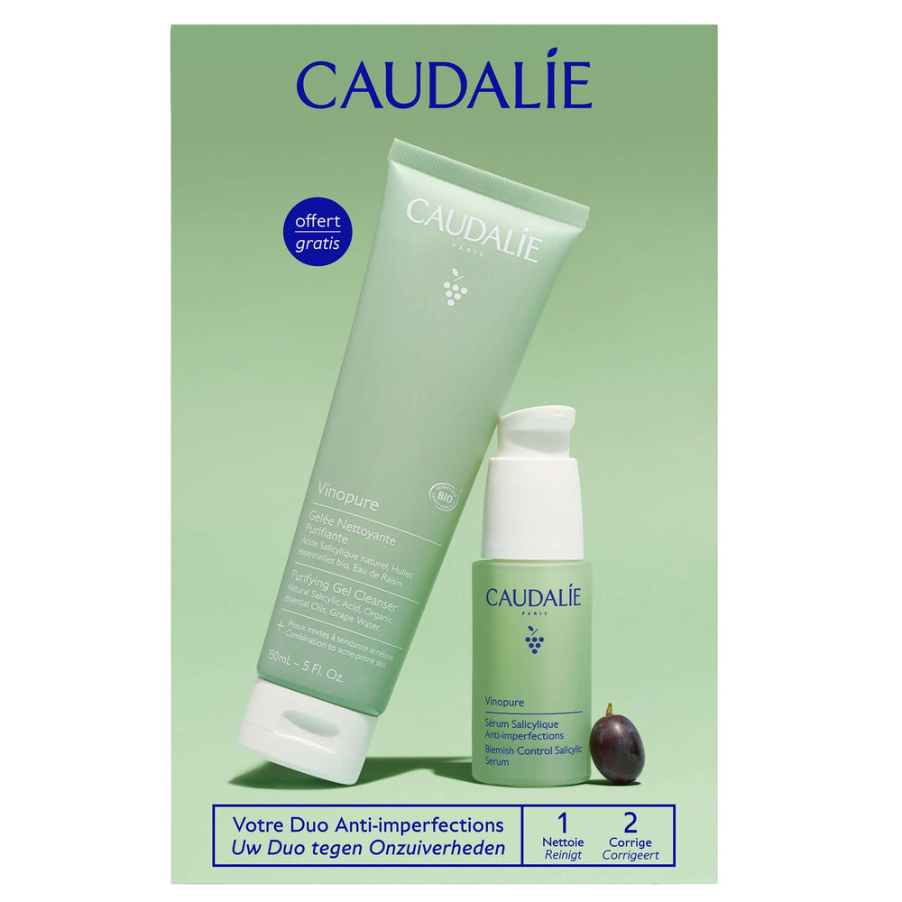 Caudalie Vinopure Serum & Suncare Set (Worth £32)