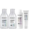 Redken  Acidic Bonding Concentrate Pre-Treatment 190ml, Shampoo and Conditioner 300ml, and Leave-in Treatment 150ml Bundle