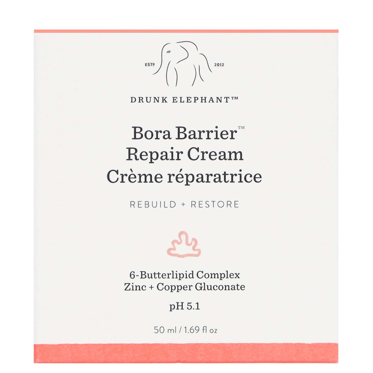 Drunk Elephant Moisturisers Bora Barrier Rich Repair Moisturiser with 6-Butterlipid Complex 50ml - Additional 1
