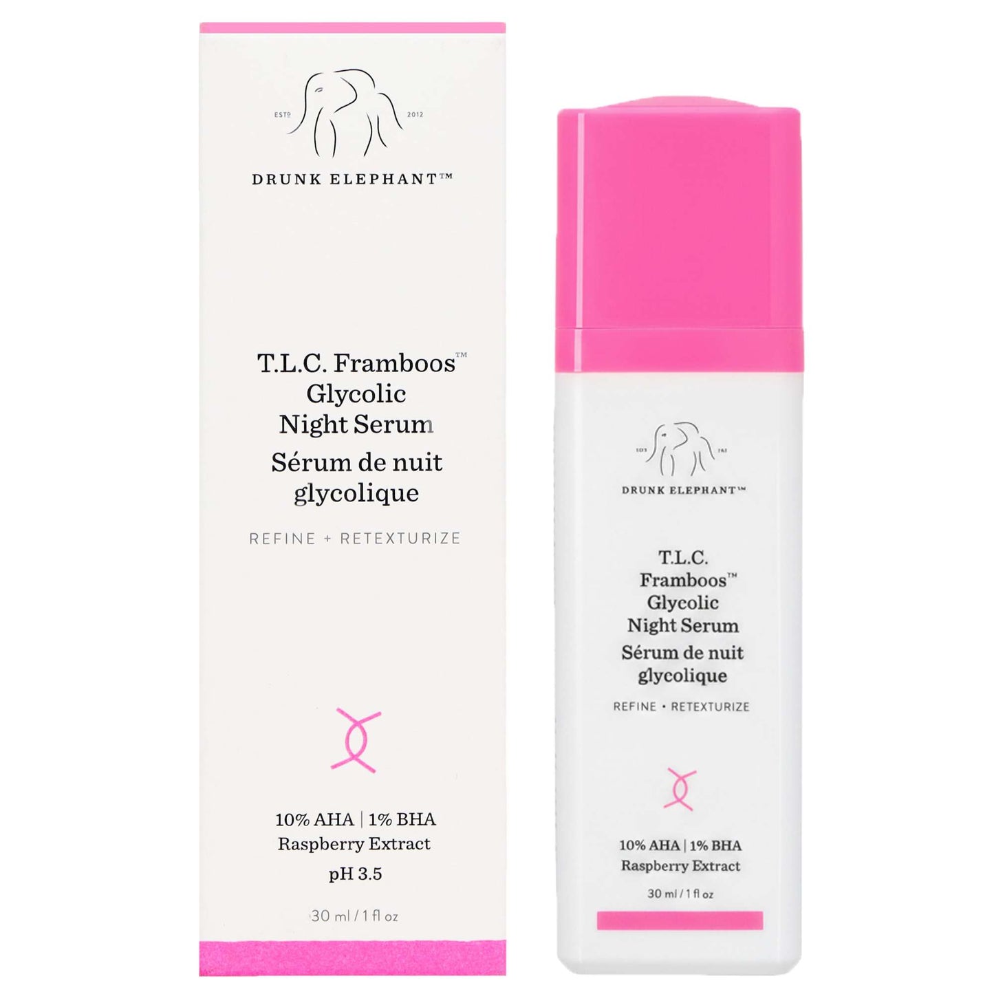Drunk Elephant Serums T.L.C. Framboos Glycolic Resurfacing Night Serum 30ml - Additional 2