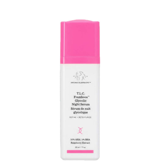 Drunk Elephant Serums T.L.C. Framboos Glycolic Resurfacing Night Serum 30ml
