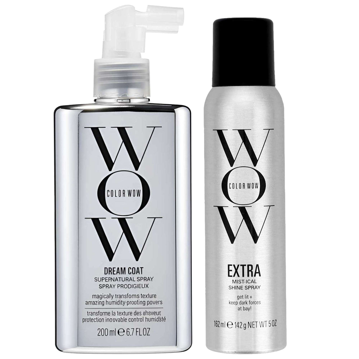 Color Wow  Duo: Dream Coat Supernatural Spray 200ml & Extra Mist-ical Shine Spray 150ml