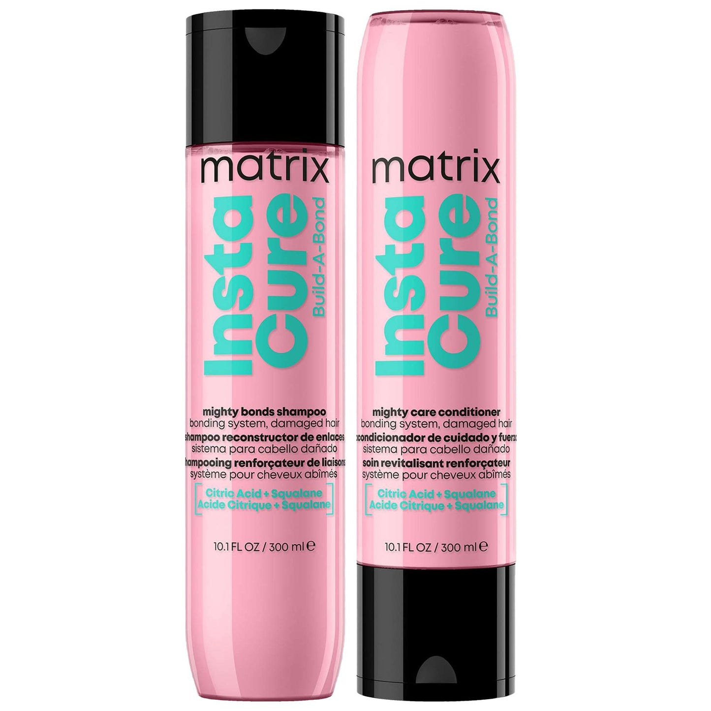 Matrix  Duo: Instacure Build-A-Bond Mighty Care Conditioner 300ml & Shampoo 300ml