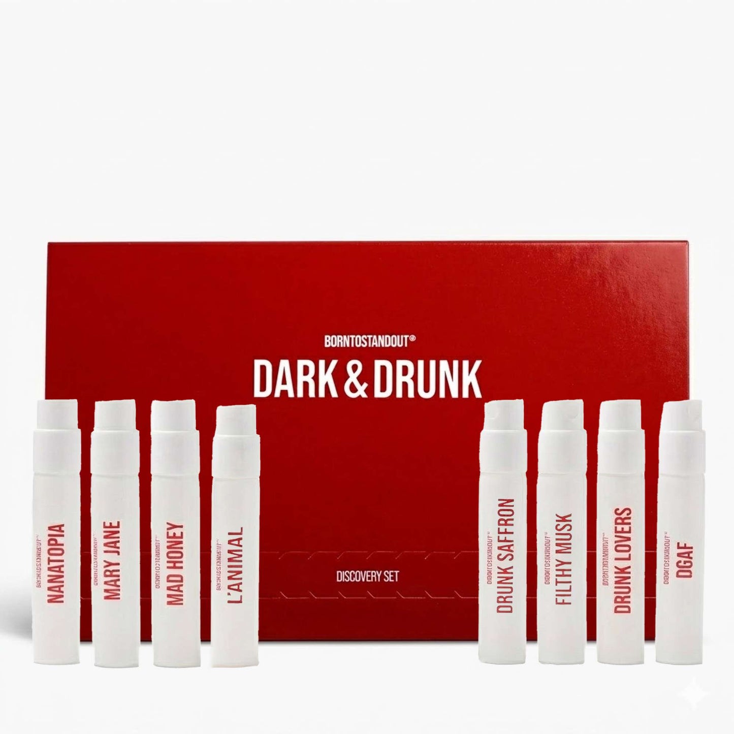 BORNTOSTANDOUT Dark & Drunk Discovery Set 2ml x 8