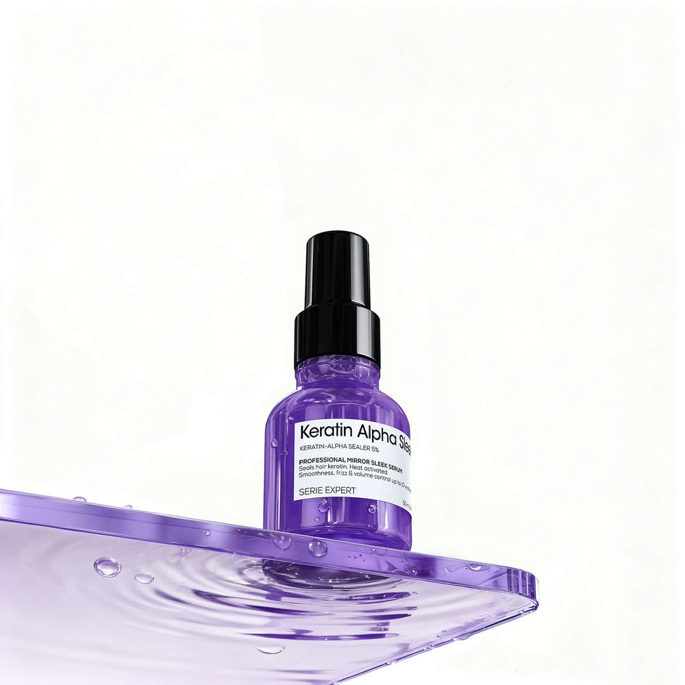 L'Oréal Professionnel Keratin Alpha Sleek Anti Frizz, Smoothing & Glass Shine Serum 50ml - Additional 8