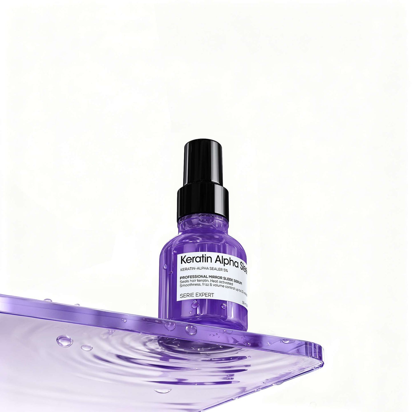 L'Oréal Professionnel Keratin Alpha Sleek Anti Frizz, Smoothing & Glass Shine Serum 50ml - Additional 8