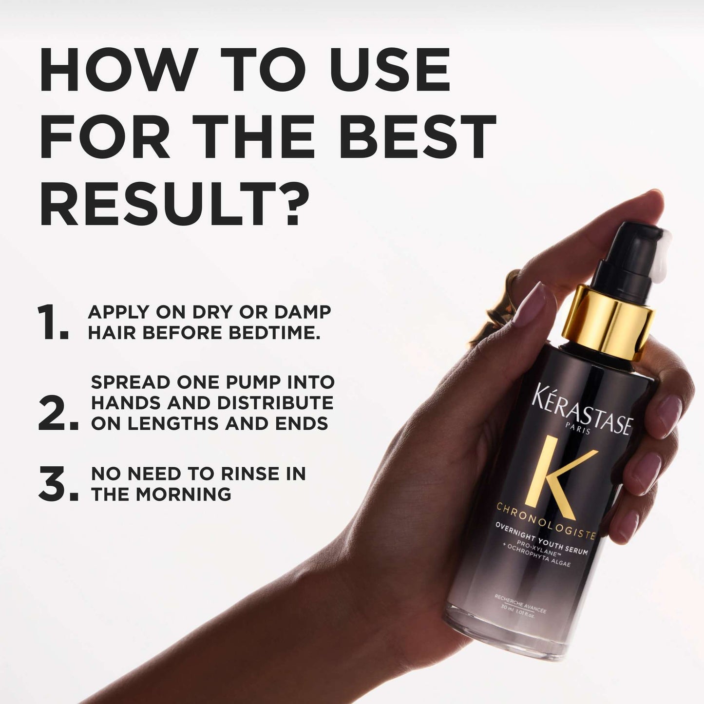 Kérastase Chronologiste Restorative Overnight Hair Serum 90ml - Additional 7