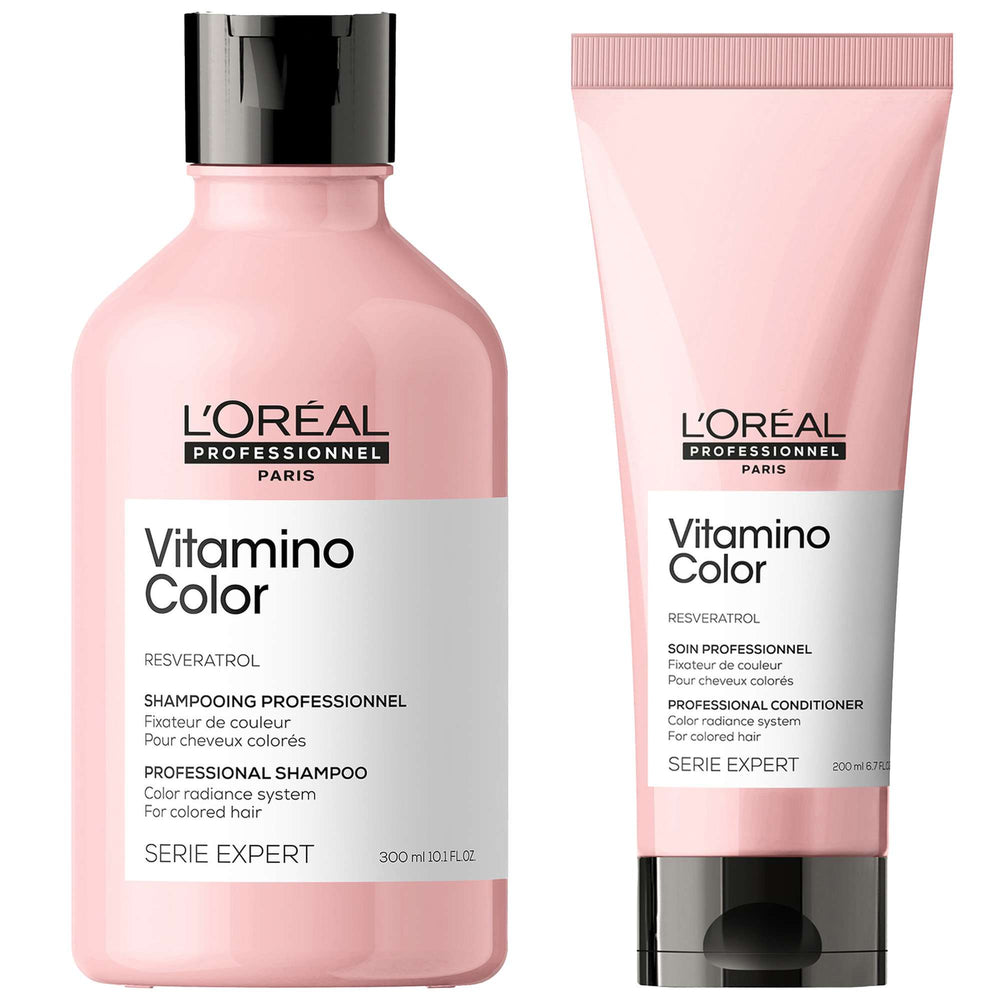 L'Oréal Professionnel SERIE EXPERT Vitamino Colour Shampoo & Conditioner Bundle Set for Coloured Hair