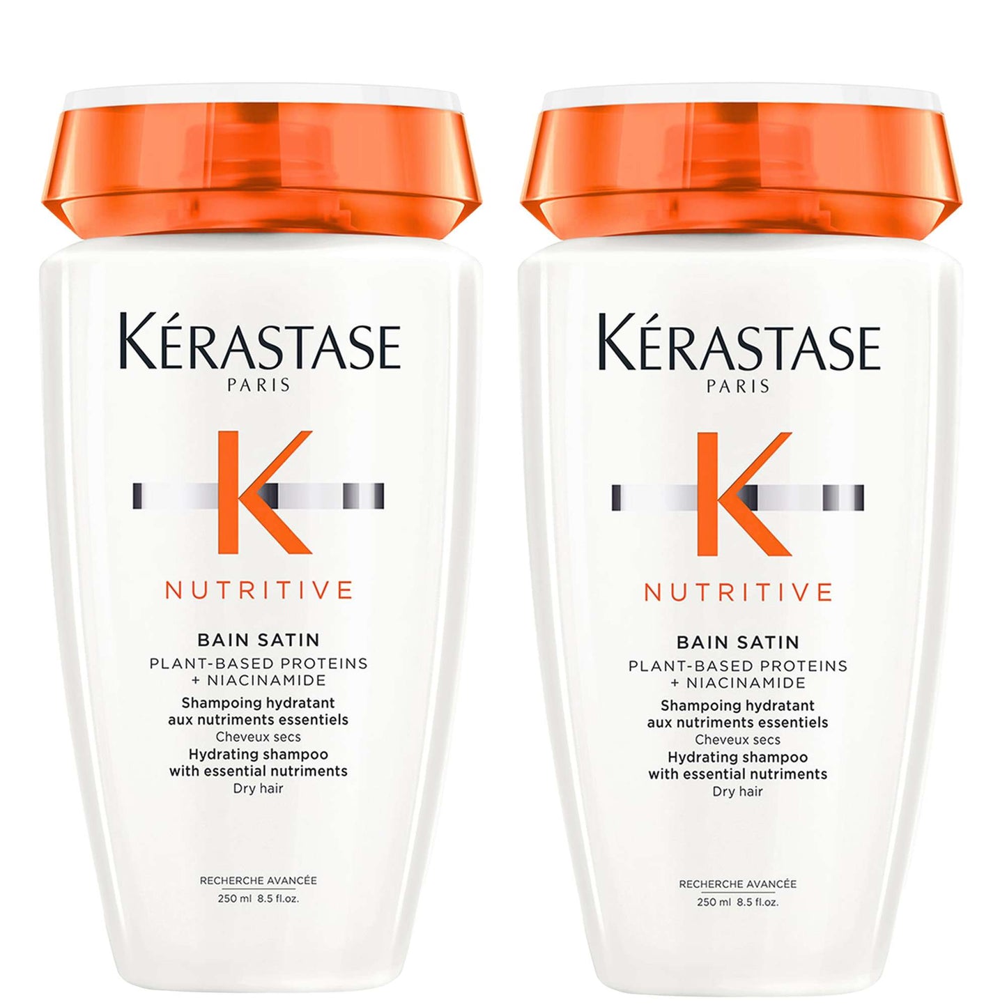 Kérastase Nutritive Bain Satin Hydrating Shampoo for Dry Hair 250ml Duo