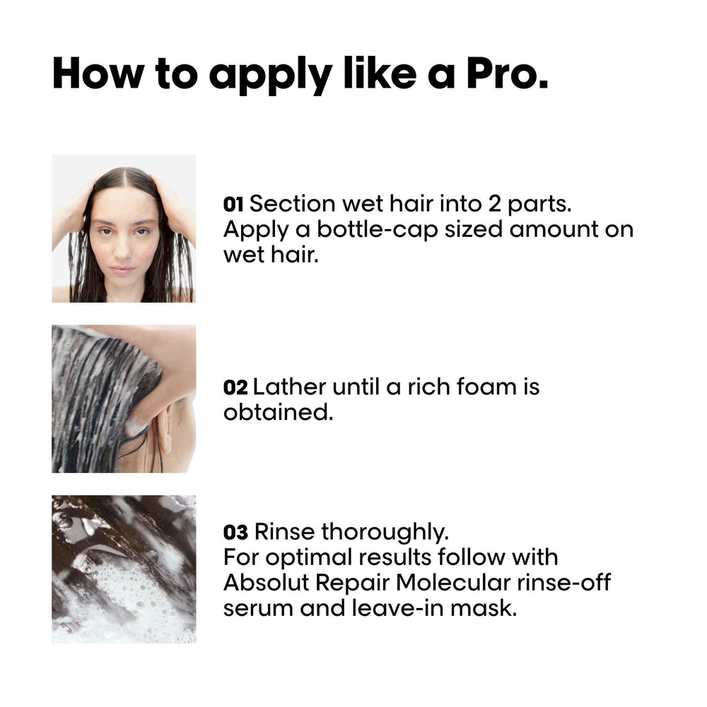 L'Oréal Professionnel Absolut Repair Molecular  Shampoo for damaged Hair 100ml - Additional 5