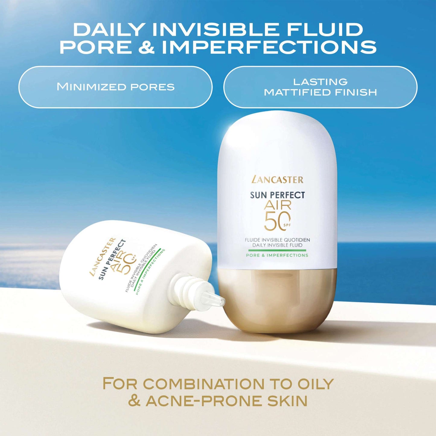 Lancaster Sun Perfect AIR Daily Invisible Fluid SPF50 Pore & Imperfections 40ml - Additional 1