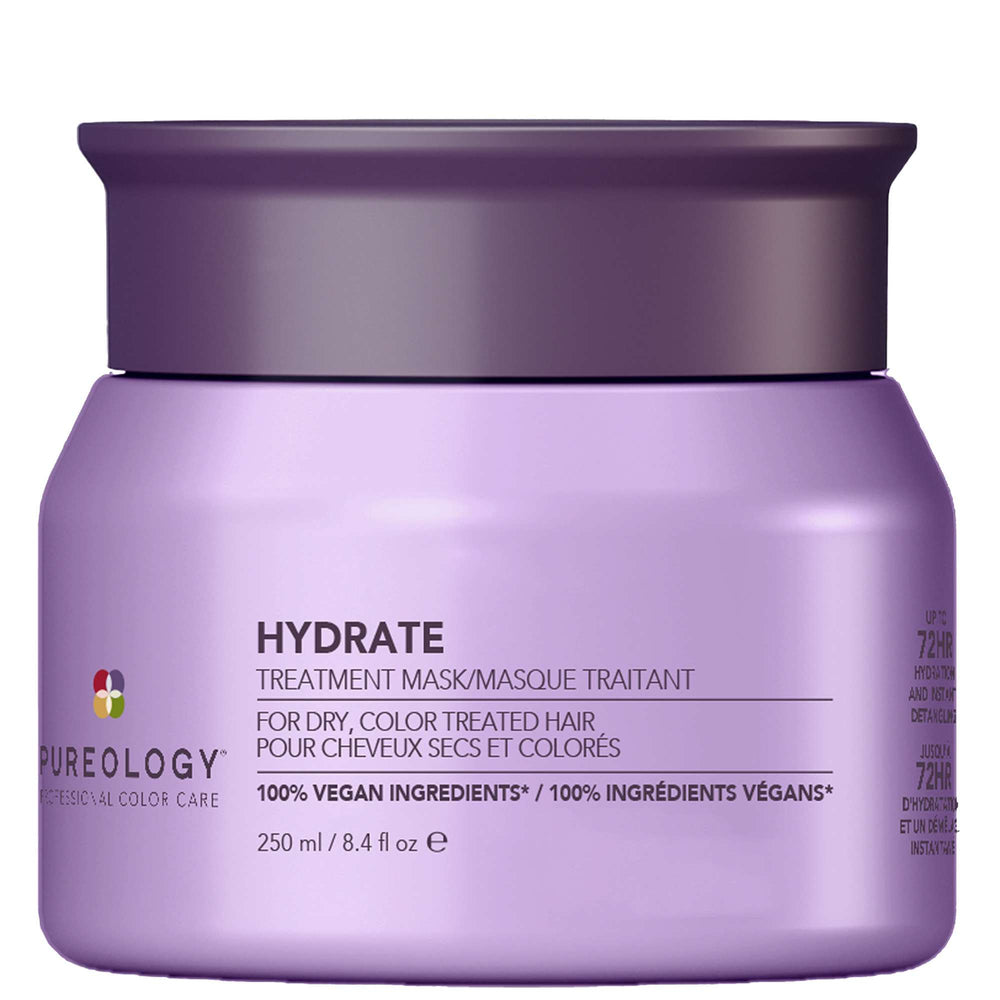 Pureology Hydrate Hair Treatment Mask, Deep Conditioning Hair Mask for Dry or Color-Treated Hair 250ml