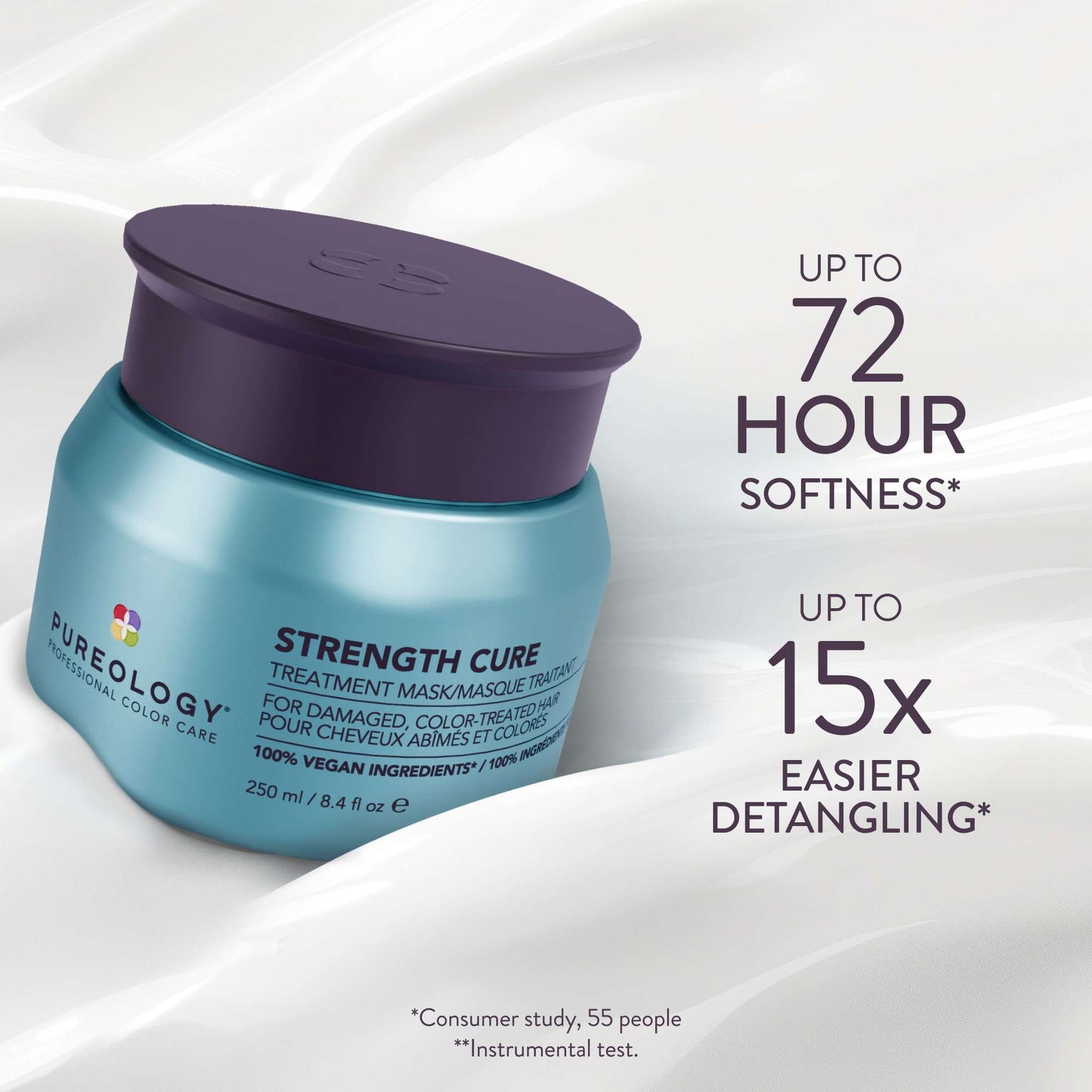 Pureology Strength Cure Hair Treatment Mask, Intense Repair Hair Mask for Damaged or Color-Treated Hair 250ml - Additional 1