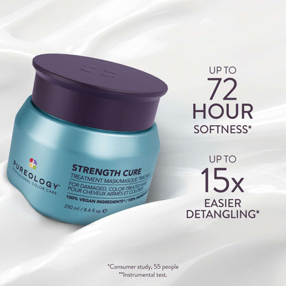 Pureology Strength Cure Hair Treatment Mask, Intense Repair Hair Mask for Damaged or Color-Treated Hair 250ml - Additional 1