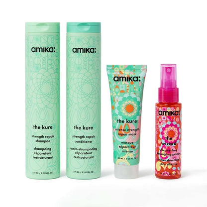amika Super Strength Repair Wash + Care Set
