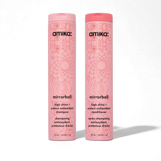 amika Bundles Mirrorball High Shine + Protect Shampoo & Conditioner Duo