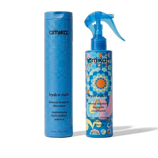 amika Bundles Hydro Rush Shampoo + Hydro Rush Leave In Conditioner