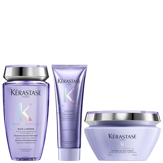Kérastase Bundles Blond Absolu Lumiere Shampoo, Conditioner and Masque Trio