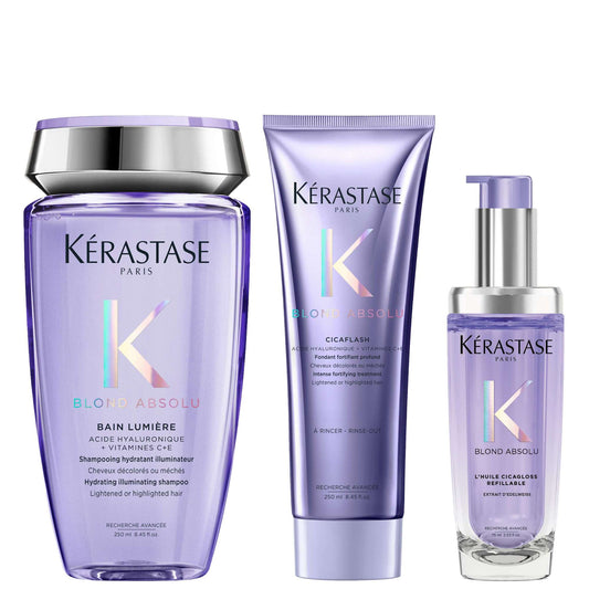 Kérastase Bundles Blond Absolu Shampoo, Conditioner & Oil Trio