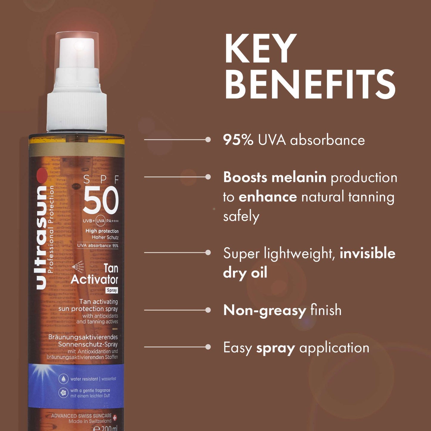 Ultrasun Body  Tan Activator Spray SPF50 100ml - Additional 1