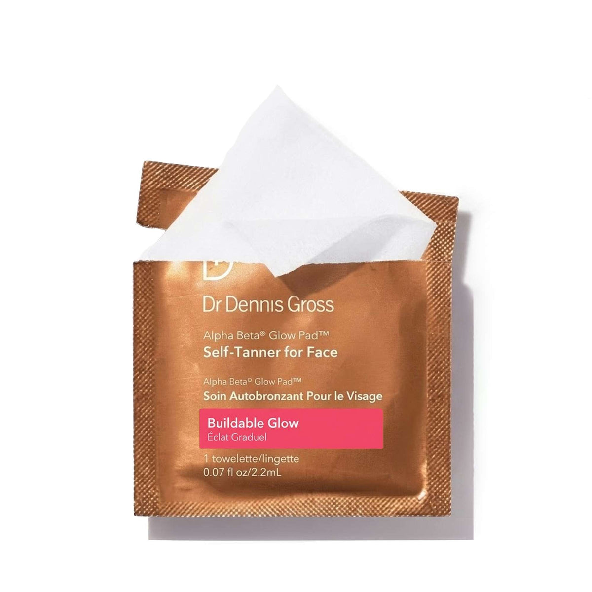 Dr Dennis Gross  Alpha Beta Glow Pad Self-Tanner for Face 20 towelettes - Additional 1