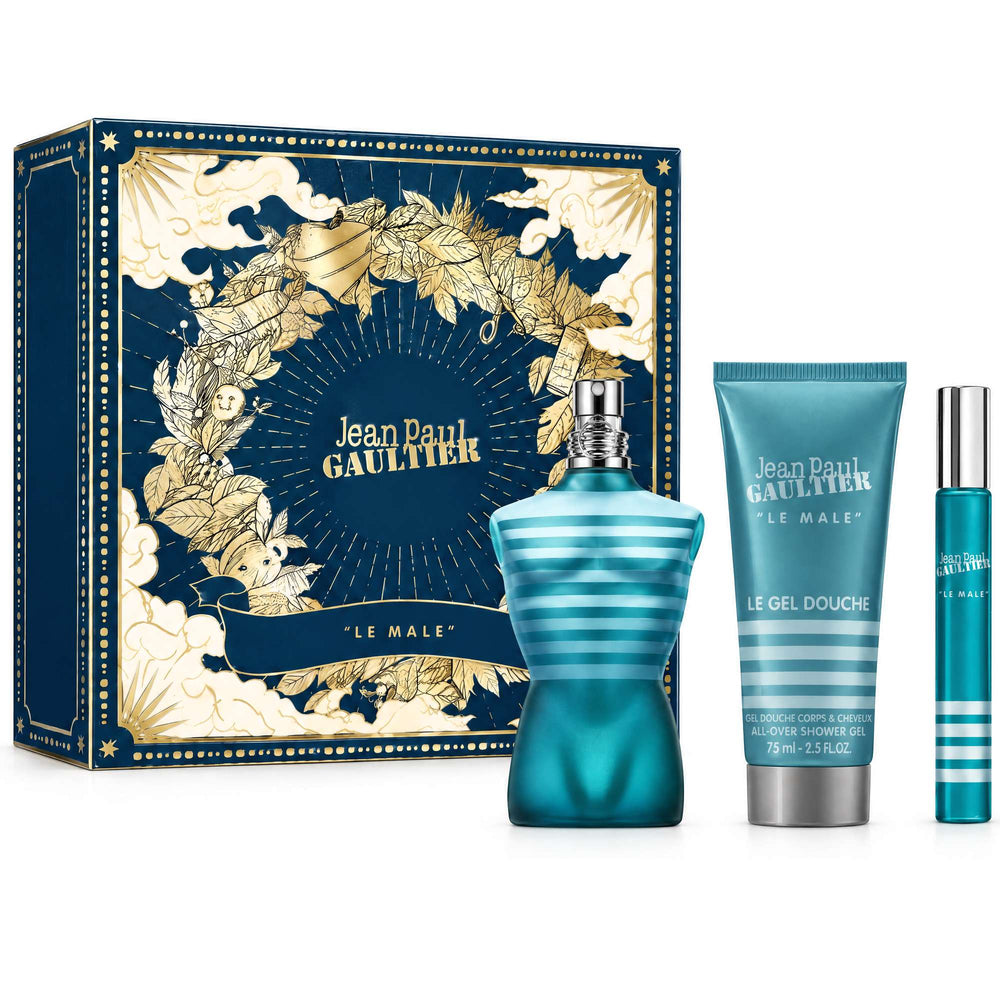Jean Paul Gaultier Le Male Eau de Toilette 75 ml + Le Male Eau de Toilette 10 ml + Le Male All-Over Shower Gel 75 ml