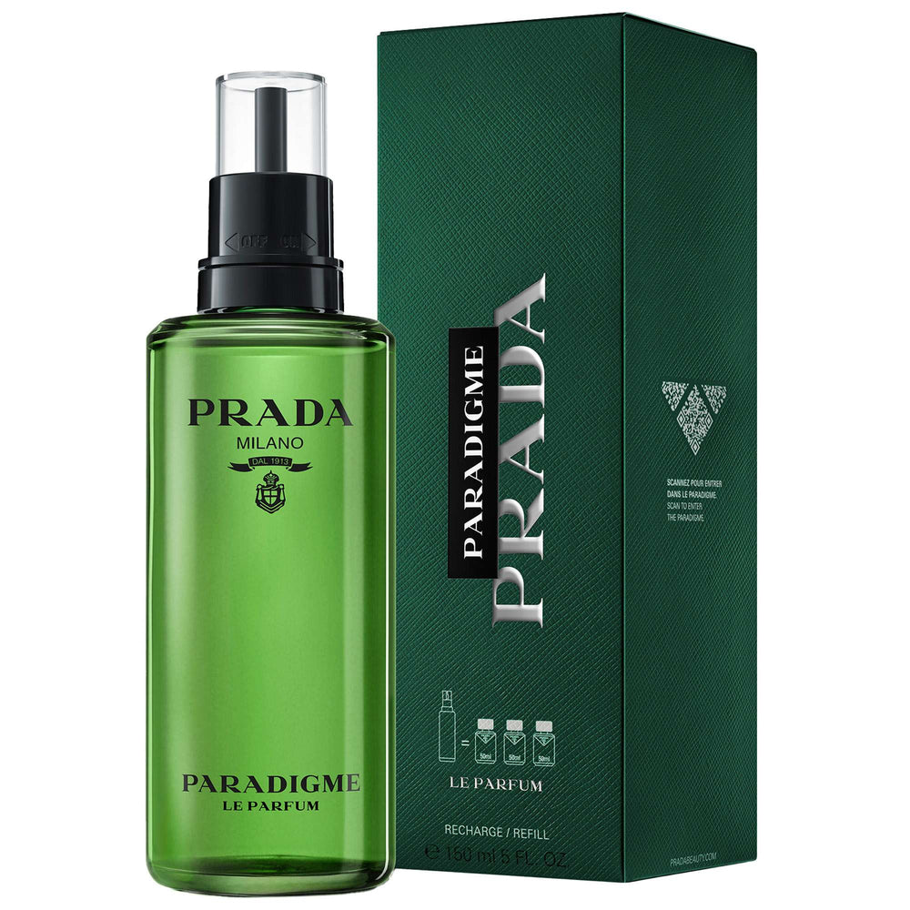 Prada Paradigme Le Parfum Refill 150ml, Long-Lasting Fragrance For Men With Woods And Leathery Vanilla - Additional 1