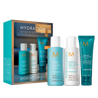 Moroccanoil  Hydrate Shampoo and Conditioner 70ml + NEW Overnight Leave-in Mask 50ml (Worth £37)