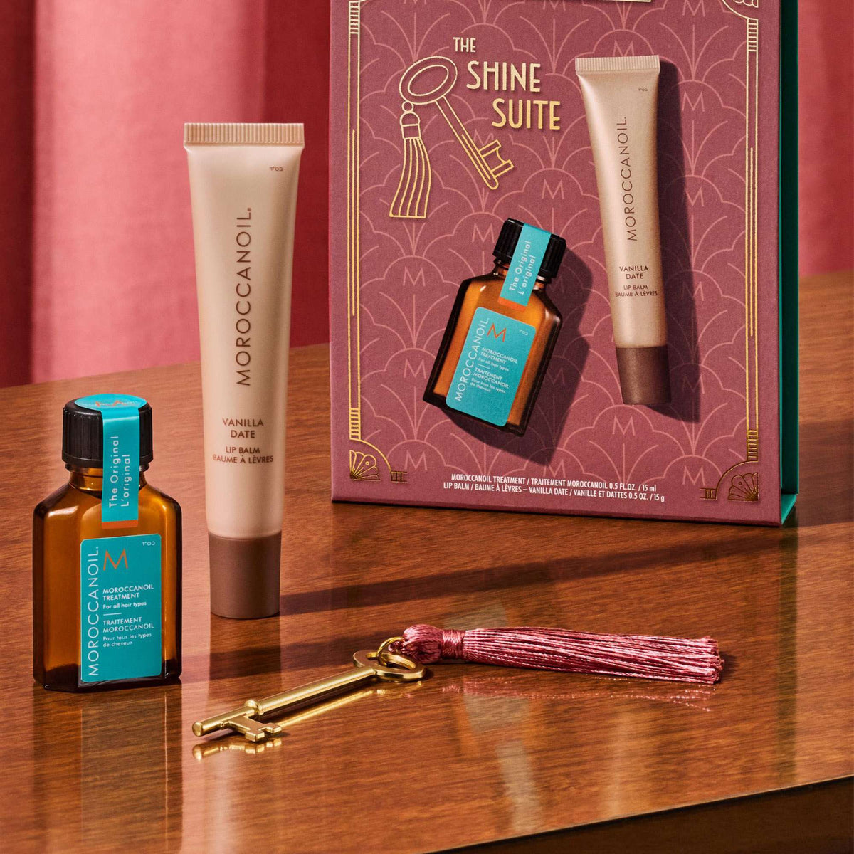 Moroccanoil  Treatment 15ml & Vanilla Date Lip Balm Stocking Filler - Worth £29 - Additional 1