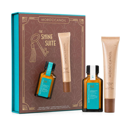 Moroccanoil  Treatment 15ml & Vanilla Date Lip Balm Stocking Filler - Worth £29